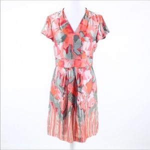 Floral dress, 100% silk
